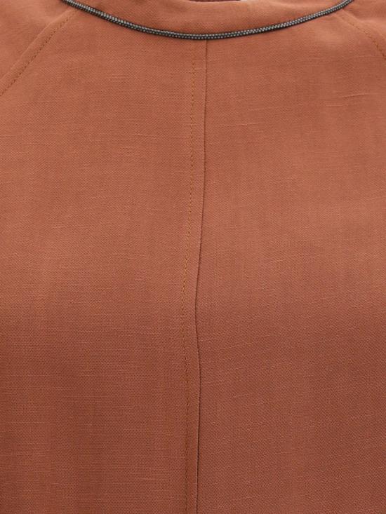 26SS 브루넬로 쿠치넬리 미디 원피스 MH126AFR72 C4182 Brick Red - BRUNELLO CUCINELLI