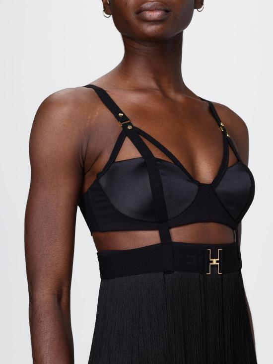 26SS 엘리자베타프랜치 미디 원피스 AB96662E2 110 Black - ELISABETTA FRANCHI