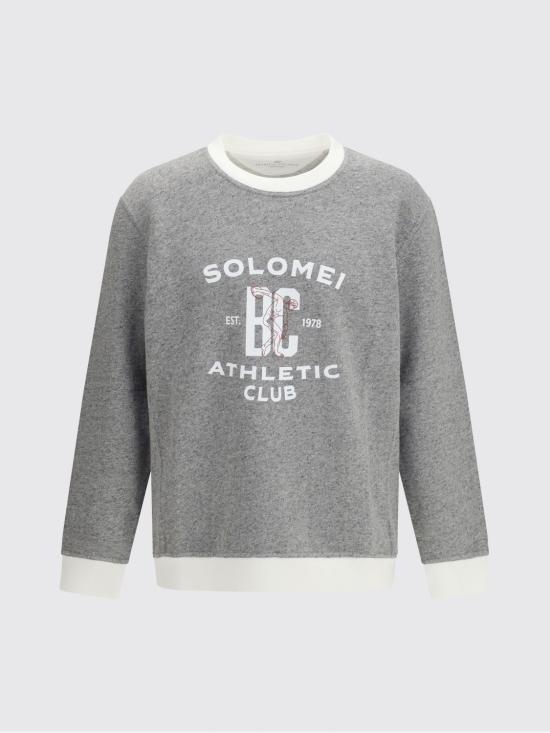 26SS 브루넬로 쿠치넬리 긴팔 티셔츠 MR8313380G CDH41 Grey - BRUNELLO CUCINELLI