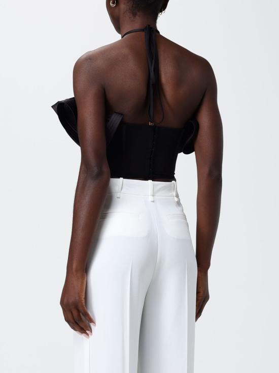 26SS 엘리자베타프랜치 민소매 티셔츠 TO03962E2 110 Black - ELISABETTA FRANCHI