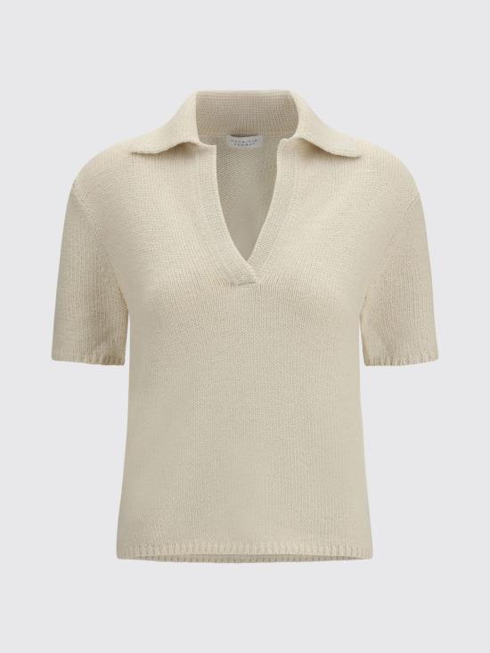 26SS 가브리엘라허스트 폴로 티셔츠 2269093A090 OFW White - GABRIELA HEARST