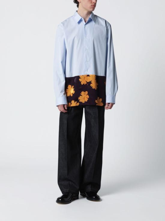26SS 드리스 반 노튼 긴팔 셔츠 207143314 514 Blue - DRIES VAN NOTEN