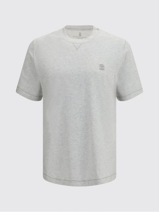 26SS 브루넬로 쿠치넬리 반팔 티셔츠 M0B131328G CKP33 Grey - BRUNELLO CUCINELLI