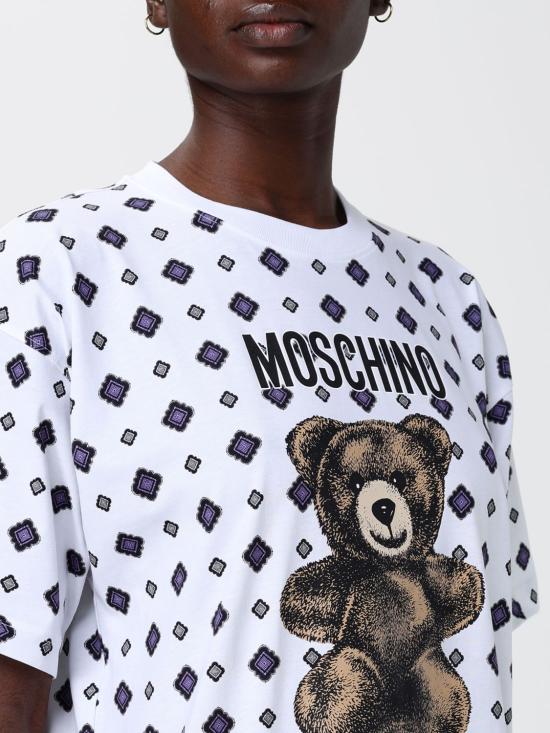 26SS 모스키노 반팔 티셔츠 07150541 2001 Multicolor - MOSCHINO