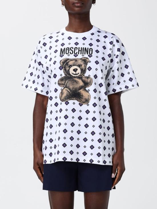 26SS 모스키노 반팔 티셔츠 07150541 2001 Multicolor