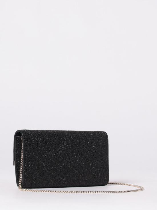 26SS 지미추 클러치/파우치 EMMIEGQI BLACK LIGHT GOLD Black - JIMMY CHOO