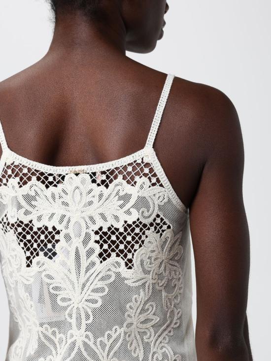 26SS 트윈셋 민소매 티셔츠 261TP2580 00282 White - TWINSET