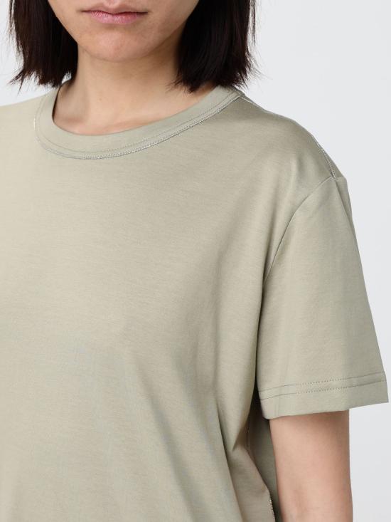 26SS 파비아나 필리피 반팔 티셔츠 JED266F133L796 1274 Green - FABIANA FILIPPI