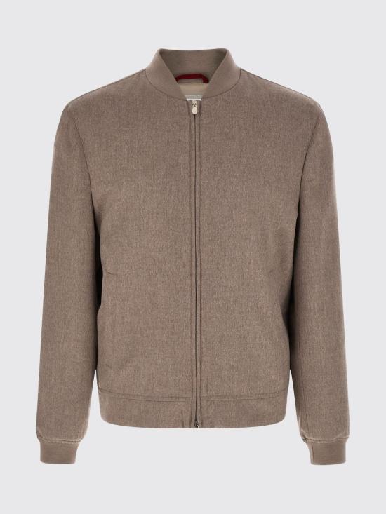 26SS 브루넬로 쿠치넬리 캐시미어 봄버 재킷 MV4216550 CFU75 Grey - BRUNELLO CUCINELLI