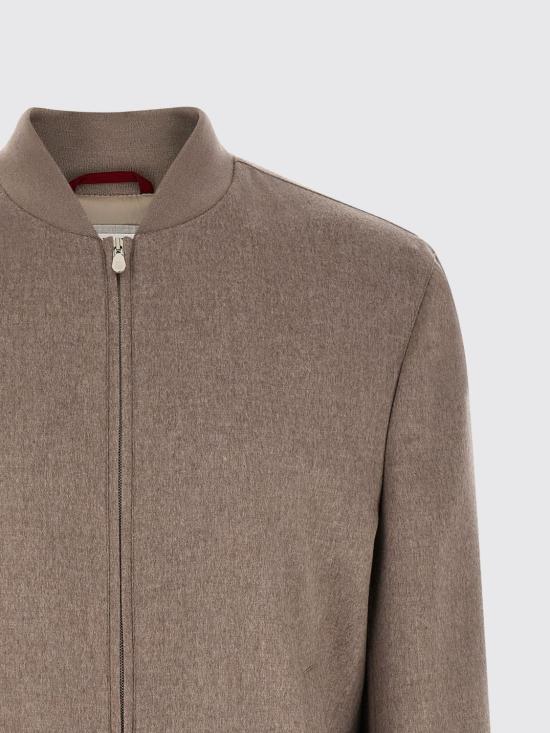 26SS 브루넬로 쿠치넬리 캐시미어 봄버 재킷 MV4216550 CFU75 Grey - BRUNELLO CUCINELLI