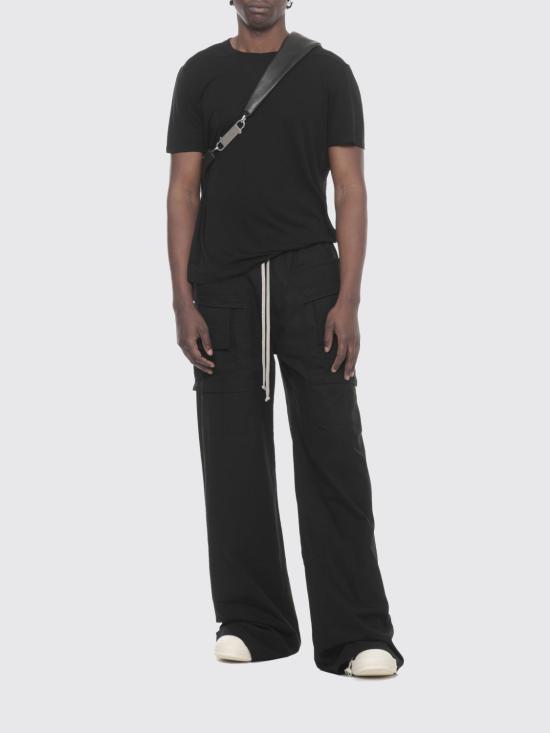 26SS 릭 오웬스 반팔 티셔츠 RU01F2265JS 09 Black - RICK OWENS