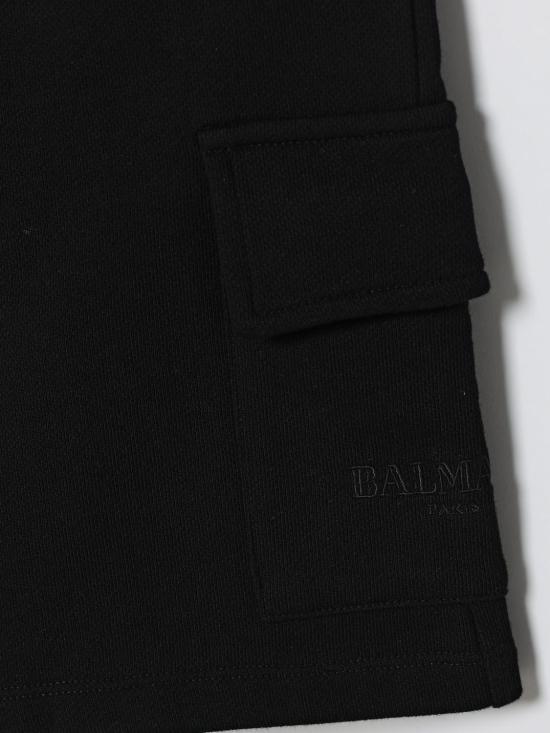 26SS [키즈] 발망 쇼츠/버뮤다 BY6P29Z3138 930 Black - BALMAIN
