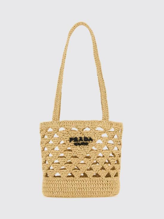 26SS 프라다 우븐 크로쉐 토트백 1BG4942M2T F0018 Natural