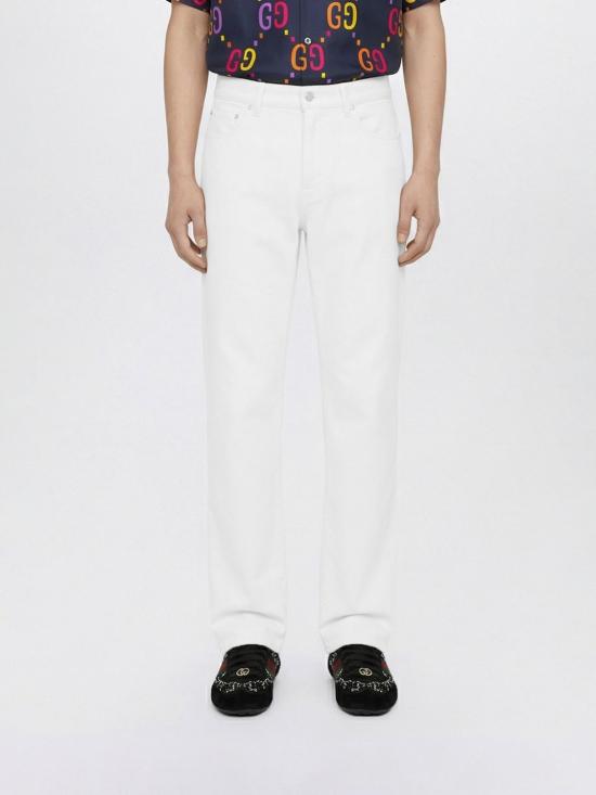 26SS 구찌 데님 팬츠 855031XDDD9 9000 White