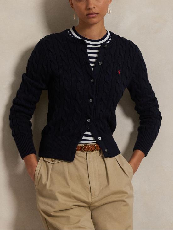 26SS 랄프 로렌 가디건 211971868 008 Blue - RALPH LAUREN