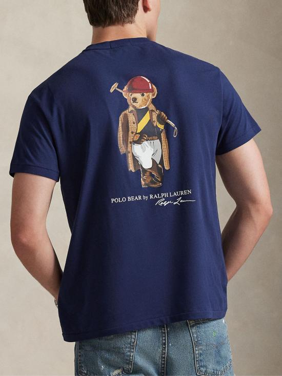 26SS 랄프 로렌 반팔 티셔츠 710B16610 001 Blue - RALPH LAUREN