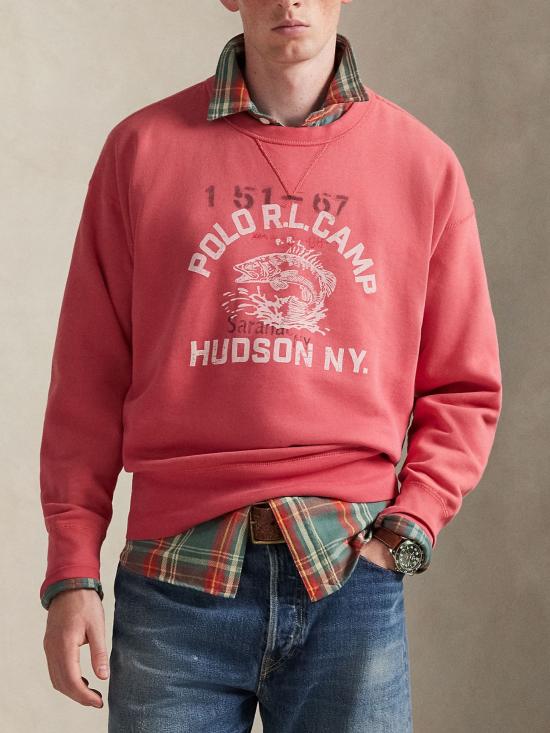 26SS 랄프 로렌 긴팔 티셔츠 710P05436 001 Red - RALPH LAUREN