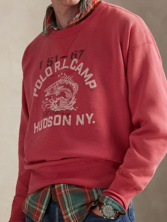 26SS 랄프 로렌 긴팔 티셔츠 710P05436 001 Red - RALPH LAUREN