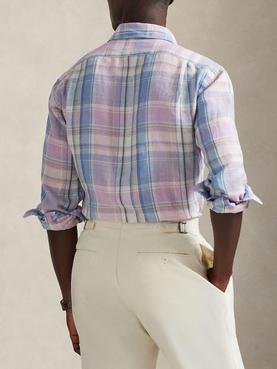 26SS 랄프 로렌 긴팔 셔츠 710B14315 002 Pink - RALPH LAUREN