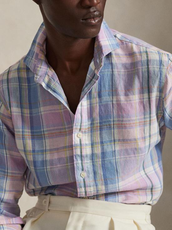 26SS 랄프 로렌 긴팔 셔츠 710B14315 002 Pink - RALPH LAUREN