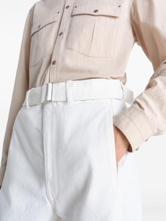 26SS 르메르 트위스트 벨티드 팬츠 PA326 LD1070 086 MILK DOM - LEMAIRE