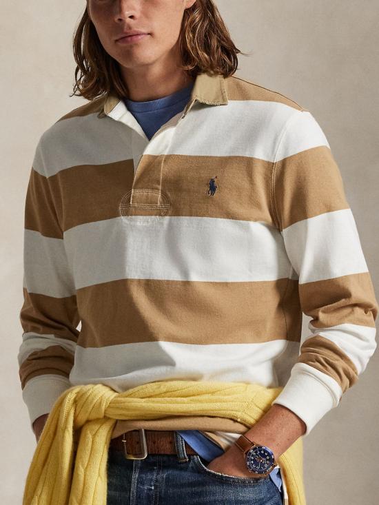 26SS 랄프 로렌 폴로 티셔츠 710P05317 006 Brown - RALPH LAUREN