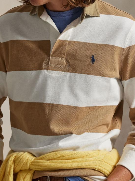 26SS 랄프 로렌 폴로 티셔츠 710P05317 006 Brown - RALPH LAUREN