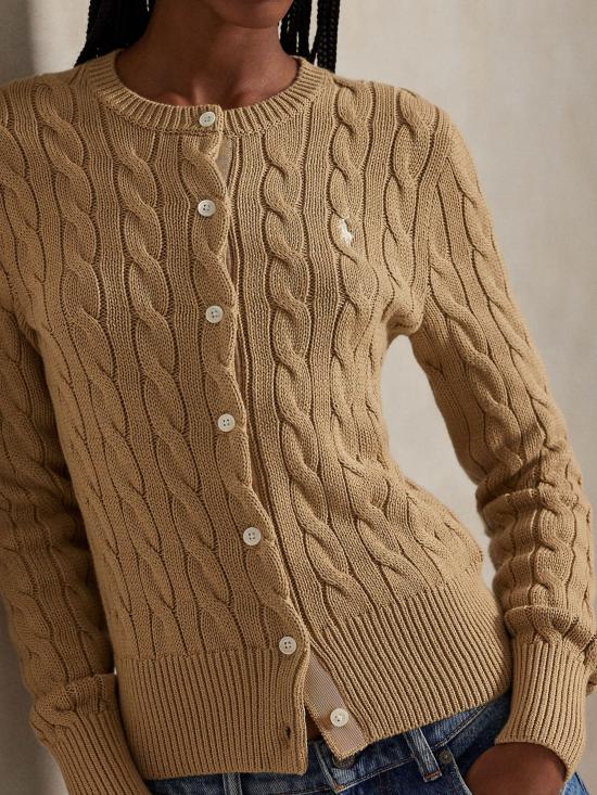 26SS 랄프 로렌 가디건 211971868 502 Kaki - RALPH LAUREN