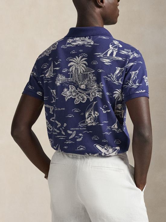 26SS 랄프 로렌 반팔 티셔츠 710B13971 001 Blue - RALPH LAUREN