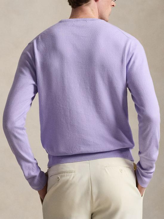 26SS 랄프 로렌 코튼 크루넥 스웨터 710890558 512 Lilac - RALPH LAUREN