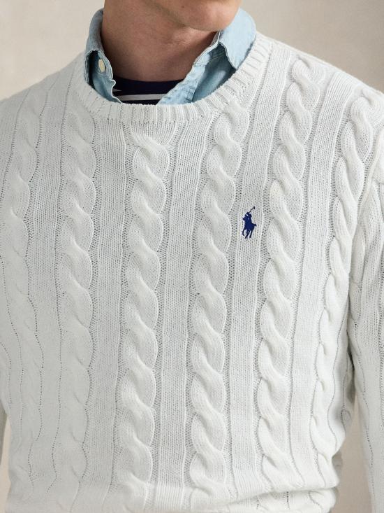 26SS 랄프 로렌 스웨터 710775885 033 White - RALPH LAUREN