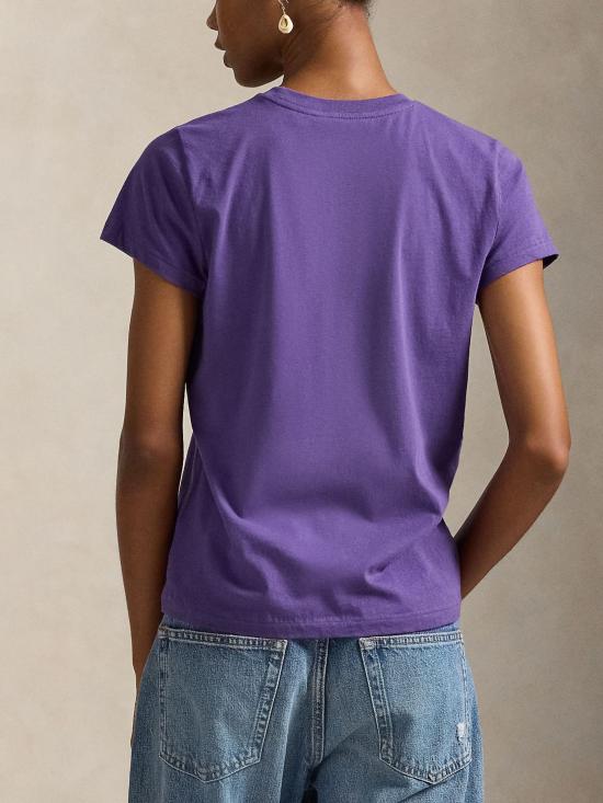 26SS 랄프 로렌 반팔 티셔츠 211B14605 002 Purple - RALPH LAUREN