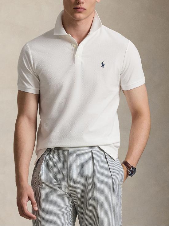26SS 랄프 로렌 폴로 티셔츠 710B13479 003 White - RALPH LAUREN
