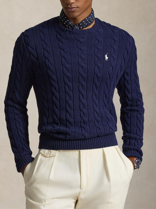 26SS 랄프 로렌 스웨터 710775885 536 Blue - RALPH LAUREN