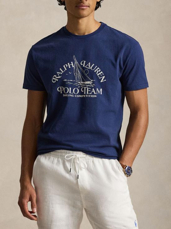 26SS 랄프 로렌 반팔 티셔츠 710B14587 001 NAVY - RALPH LAUREN