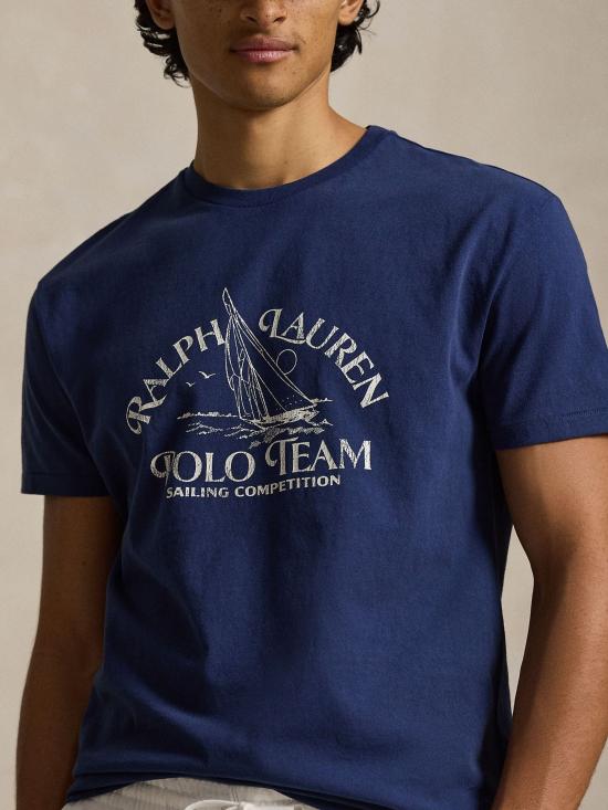 26SS 랄프 로렌 반팔 티셔츠 710B14587 001 NAVY - RALPH LAUREN