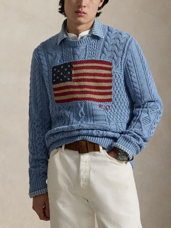 26SS 랄프 로렌 스웨터 710B13888 001 Blue - RALPH LAUREN