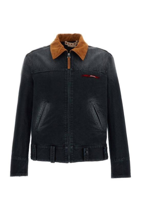 26SS 마르니 자켓 JUMU0205GXUSCY6300N99 Black