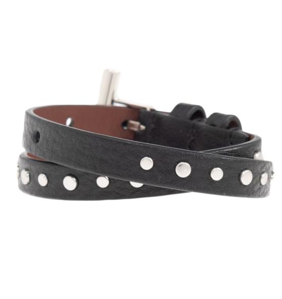 26SS 알렉산더 맥퀸 브레이슬릿 8134721HAAA1000 Black - ALEXANDER MCQUEEN