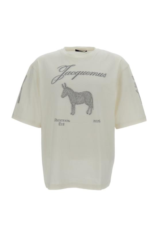 26SS 자크뮈스 반팔 티셔츠 TSM00625AJ002661NW Neutrals