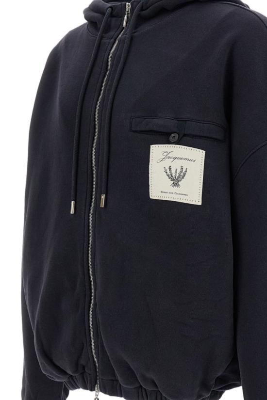 26SS 자크뮈스 후드 티셔츠 HOM00302AJ002623EO Blue - JACQUEMUS