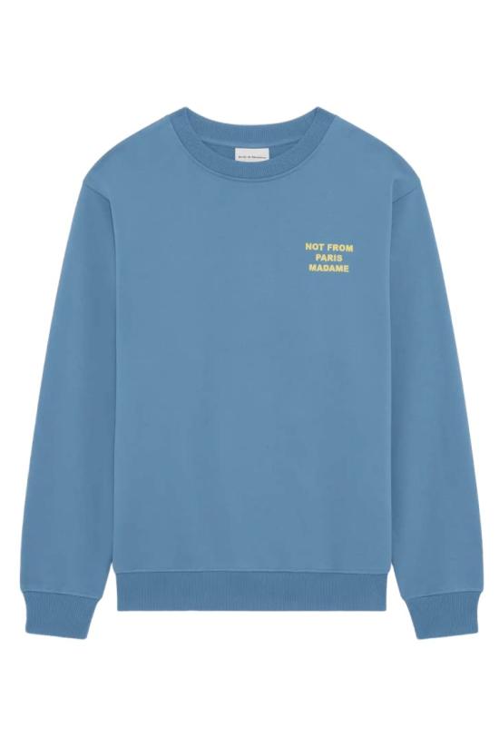 26SS 드롤드무슈 긴팔 티셔츠 KSW149CO127ATBL Blue