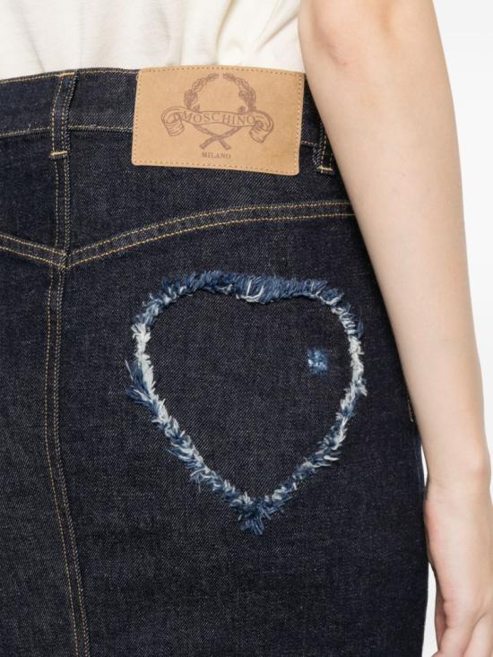 26SS 모스키노 데님 스커트 A0106 0437 0510 Black - MOSCHINO