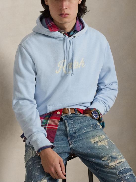 26SS 랄프 로렌 긴팔 티셔츠 710A13054 003 Clear Blue - RALPH LAUREN