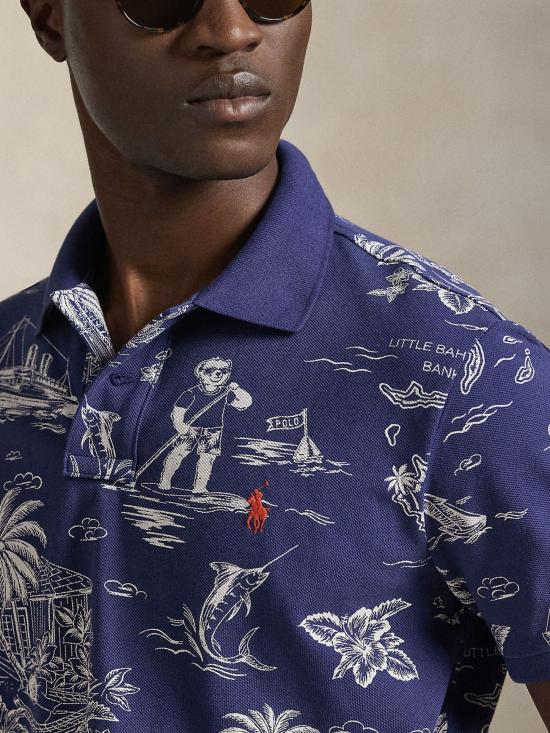 26SS 랄프 로렌 반팔 티셔츠 710B13971 001 Blue - RALPH LAUREN