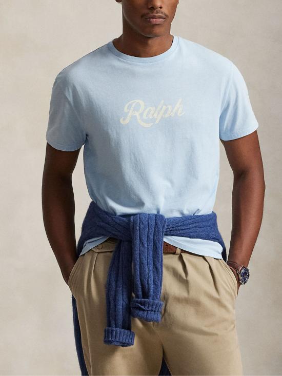 26SS 랄프 로렌 반팔 티셔츠 710936401 501 Clear Blue - RALPH LAUREN