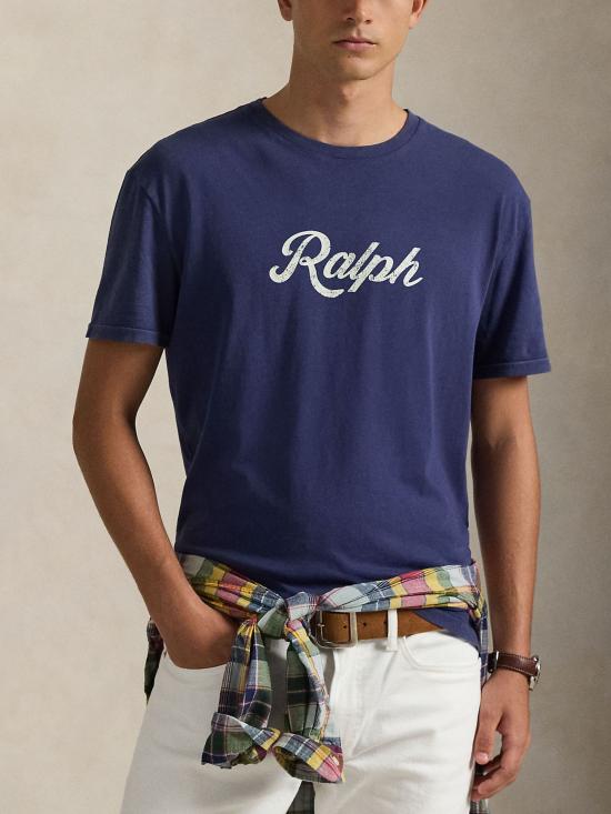 26SS 랄프 로렌 반팔 티셔츠 710936401 011 Blue - RALPH LAUREN