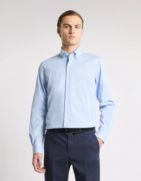 26SS 페이 긴팔 셔츠 NCMA152259SWJHU006 Blue - FAY