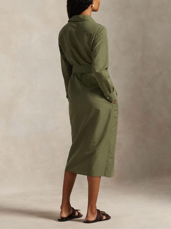 26SS 랄프 로렌 미디 원피스 211A96346 001 Green - RALPH LAUREN