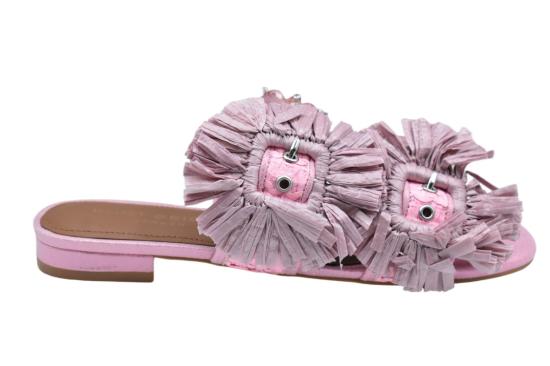 26SS 커트가이거 뮬/슬리퍼 RAFFIA BUCLE FAT Pink